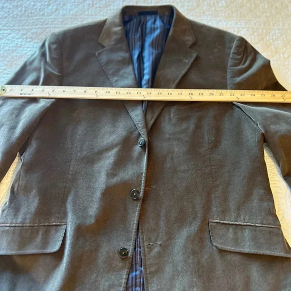Men’s Brown Corduroy Blazer. Madison Size 44L Sport Coat - Picture 5 of 10